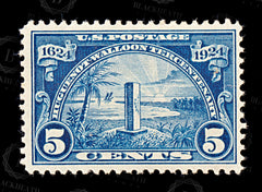 9204: USA SG620 5c Dark blue 1924 Sc#616 Mi292 Used C£25, view 3