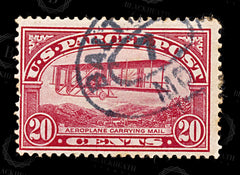 9205: USA SGP430 20c Carmine rose 1913 Sc#Q8 MiPK8 Used C£27, view 3