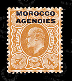 9218: Morocco Agencies SG35 4d Orange red 1912 Sc#205 Mi42 Mint MH C£19, view 3