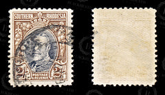 9225: Southern Rhodesia SG25a 2s Black &  Brown 1933 Sc#28a Mi27C Used C£40, view 2