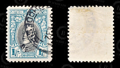 9226: Southern Rhodesia SG23a 1s Black &  Greenish blue 1935 Sc#26a Mi25C Used C£75, view 2