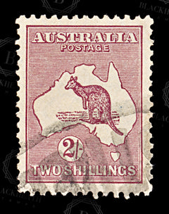 9228: Australia SG110 2s Maroon 1929 Sc#99 Mi85 Used C£17, view 3