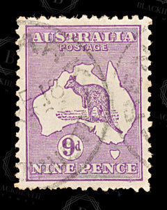 9230: Australia SG39 9d Violet 1916 Sc#50a Mi46XII Used C£11, view 3