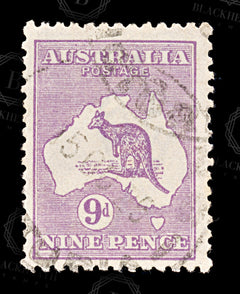 9231: Australia SG39 9d Violet 1916 Sc#50a Mi46XII Used C£11, view 3