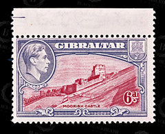 9237: Gibraltar SG126c 6d Grey violet &  Scarlet 1942 Sc#113 Mi112D Mint MNH C£13, view 3
