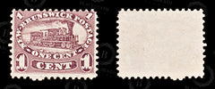 9238: New Brunswick SG7 2x 1c Brown violet 1860 Sc#6a Mi4b Mint MNG C£85, view 2
