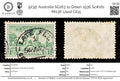 9239: Australia SG163 1s Green 1936 Sc#161 Mi136 Used C£15