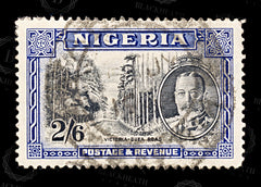 9240: Nigeria SG42 2s6d Black &  Blue 1936 Sc#46 Mi39 Used C£45, view 3