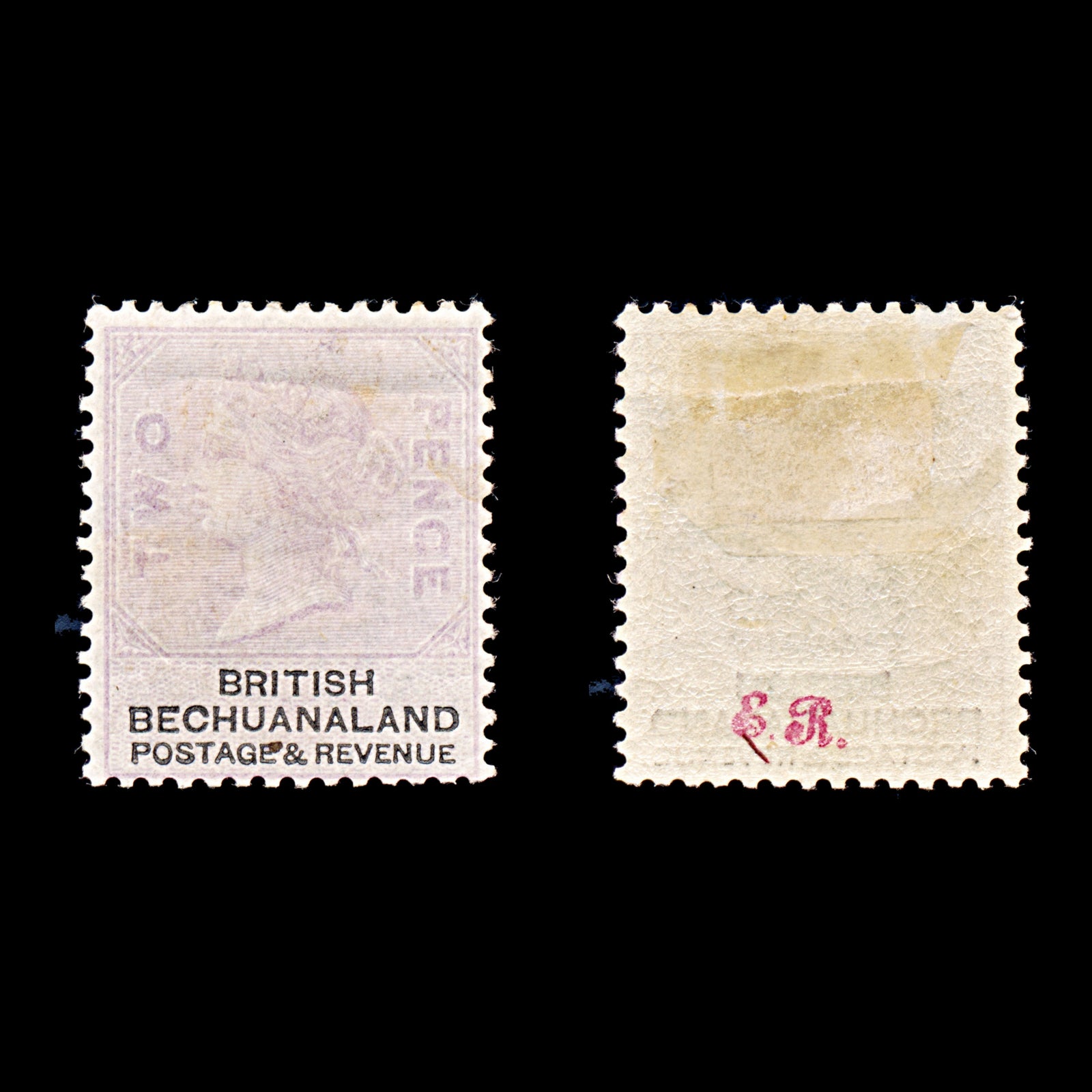 9242: Bechuanaland SG10 Dot on "E" 1887 Sc#11 Mi10 Mint MH C£120