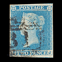9246: GB SG13 "BJ" Plate 3. Double J 1841 Sc#4a Mi4c Used C£150, view 2