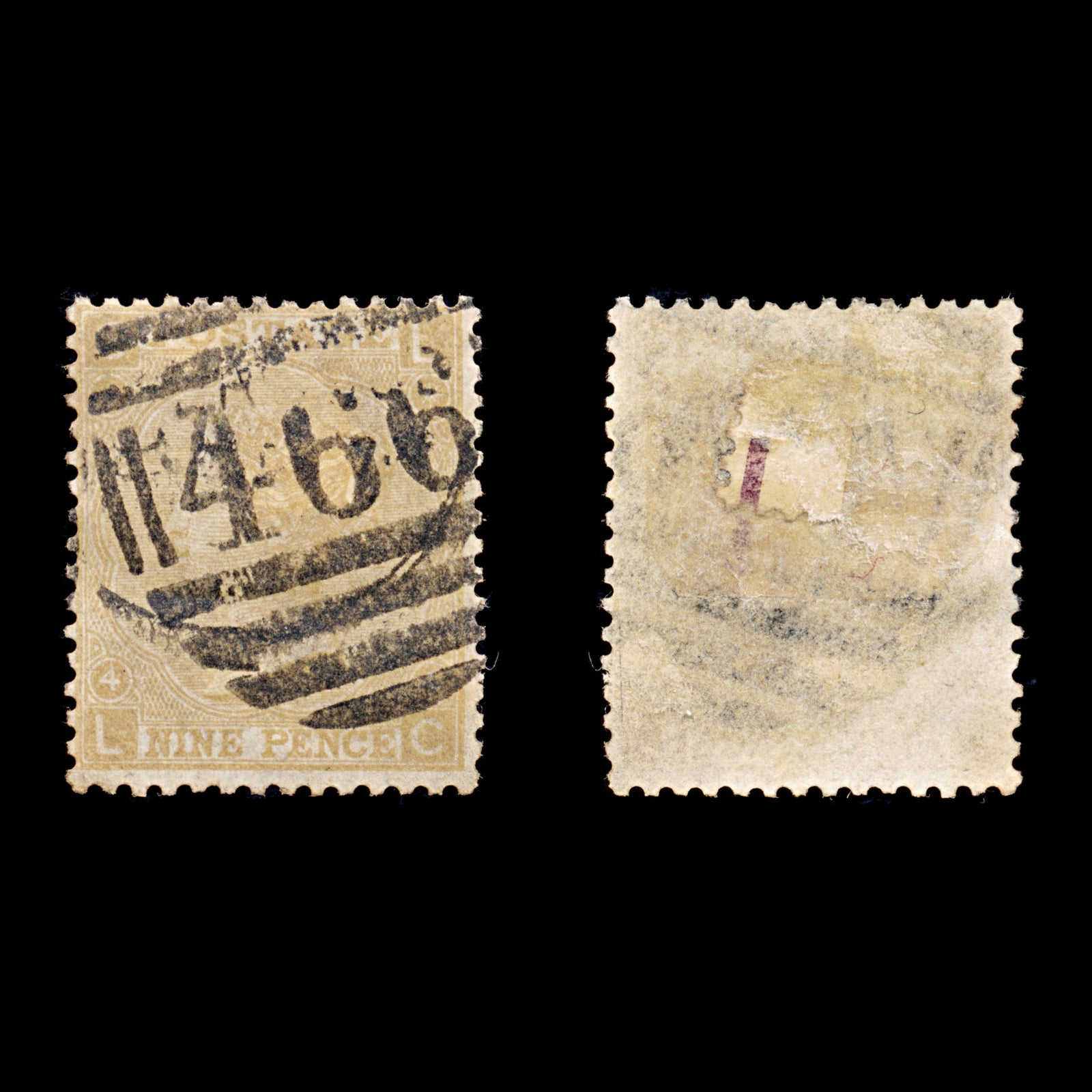 9251: GB SG110 Plate 4. "LC" 1867 Mi31a Used C£325