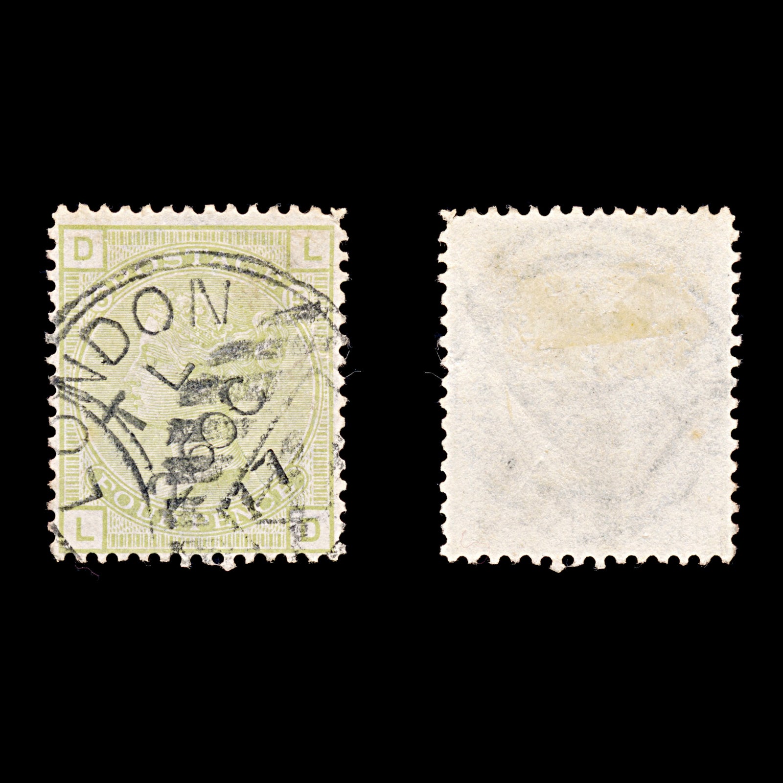 9254: GB SG153PL15 Plate 15 "LD" 1877 Sc#70PL15 Used C£300