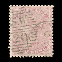 9255: GB SG66a 4d Dark rose lilac 1857 Sc#26 Mi13Zzb Used C£150, view 2