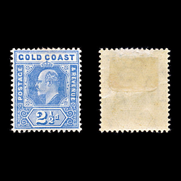 9267: Gold Coast SG62 2½d Blue 1907 Sc#59 Mi52 Mint MH C£23