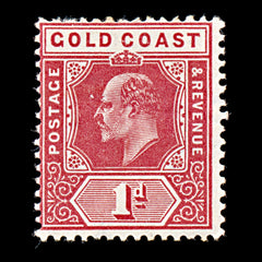 9268: Gold Coast SG60 1d Red 1907 Sc#57 Mi48 Mint MH C£21, view 2