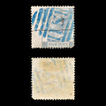 9272: Hong Kong SG9 4c Bluish slate 1865 Sc#10 Mi9A Used C£22