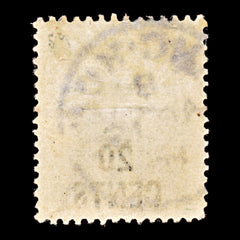9273: Hong Kong SG45a 20c Grey green 1891 Sc#52 Mi48Ib Used C£150, view 3