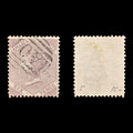 9302: Jamaica SG5a 6d Grey lilac 1860 Sc#5b Used C£35