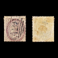 9303: Jamaica SG6a 1s Purple brown 1860 Sc#6a Mi6b Used C£23