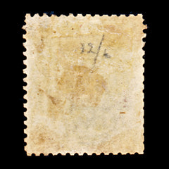9303: Jamaica SG6a 1s Purple brown 1860 Sc#6a Mi6b Used C£23, view 3