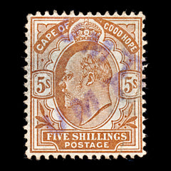 9312: Cape of Good Hope SG78 5s Orange brown 1903 Sc#71 Mi61 Used C£28, view 2