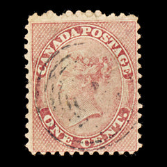 9314: Canada SG29 1c Rose 1859 Sc#14 Mi10 Used C£50, view 2