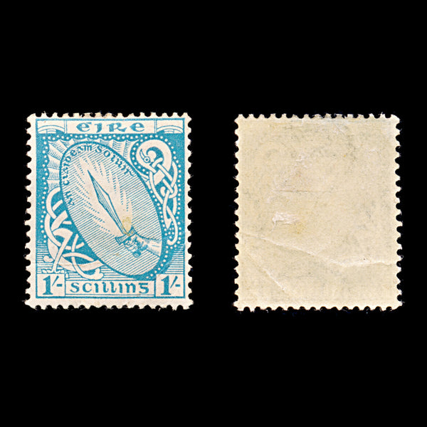 9317: Ireland SG82 1s Light blue 1923 Sc#76 Mi51A Mint MLH C£16