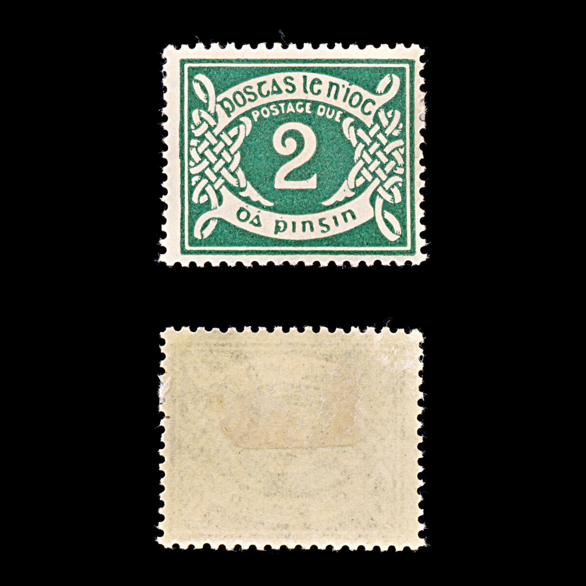 9319: Ireland SGD3 2d Blue green 1925 Sc#J3 MiP3 Mint MH C£40