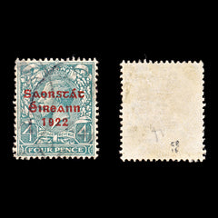 9321: Ireland SG58 4d Black green 1923 Sc#50 Mi31I Used C£16, view 1