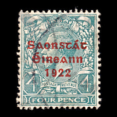 9321: Ireland SG58 4d Black green 1923 Sc#50 Mi31I Used C£16, view 2