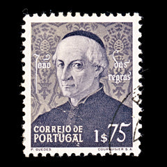 9326: Portugal SG1026 $1.75 - Portuguese escudo Black violet &  Buff 1949 Sc#699 Mi735 Used C£18, view 2
