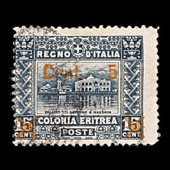 9337: Italian Eritrea SG51 5c Black grey 1916 Sc#51 Mi47 Used C£20, view 2
