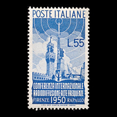 9341: Italy SG750 55₤ - Italian lira Blue 1950 Sc#539 Mi797 Mint MLH C£375, view 2