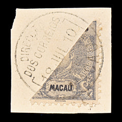 9342: Macau SG174 Bisect on Piece 1903 Sc#81 MiA129 Used C£90, view 2