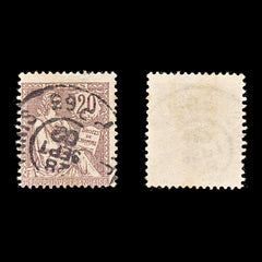 9350: France SG311 2x 20c Brown lilac 1902 Sc#135 Mi104 Used C£18, view 1