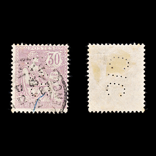 9352: France SG313 30c Violet 1902 Sc#137 Mi106 Used C£19