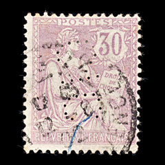 9352: France SG313 30c Violet 1902 Sc#137 Mi106 Used C£19, view 2