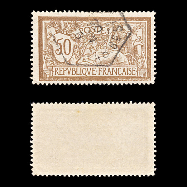 9354: France SG305a 50c Brown 1900 Used C£130
