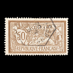 9354: France SG305a 50c Brown 1900 Used C£130, view 2