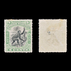 9384: North Borneo SG98 4c Black &  Green 1900 Sc#103 Mi93 Mint MLH C£13, view 1