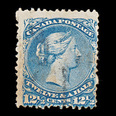 9395: Canada SG56a 1c Orange yellow 1869 Sc#23 Mi18xaA Used C£100, view 2