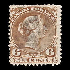 9398: Canada SG59 6c Brown 1870 Sc#27 Mi22ax Used C£75, view 2