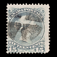 9401: Canada SG61c 15c Purple 1868 Sc#29i Used C£35, view 2
