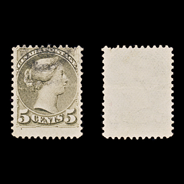 9415: Canada SG85 5c Slate green 1876 Sc#38 Mi29aA Used C£17