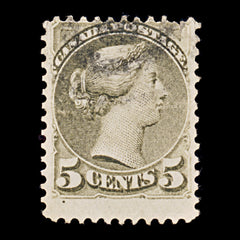 9415: Canada SG85 5c Slate green 1876 Sc#38 Mi29aA Used C£17, view 2