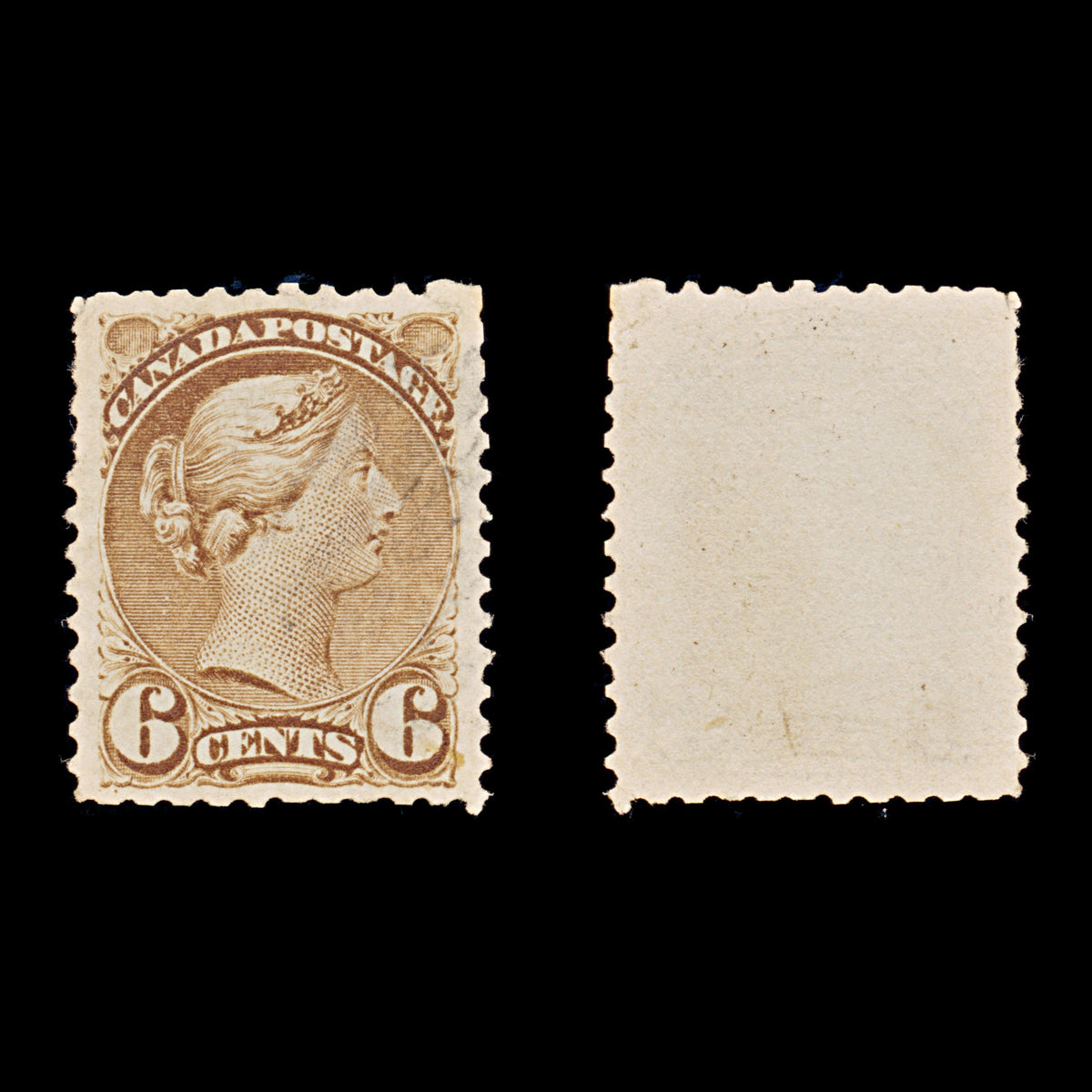 9416: Canada SG86 6c Brown 1875 Sc#39 Mi30aA Used C£24