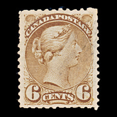 9416: Canada SG86 6c Brown 1875 Sc#39 Mi30aA Used C£24, view 2