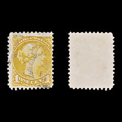 9418: Canada SG91 1c Orange yellow 1873 Sc#35d Mi26cC Used C£17, view 1
