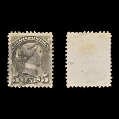9421: Canada SG97 5c Bronze green 1876 Sc#38a Mi29aC Used C£38, view 1