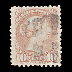 9423: Canada SG99 10c Pale milky pink lilac 1874 Sc#40e Used C£350, view 2